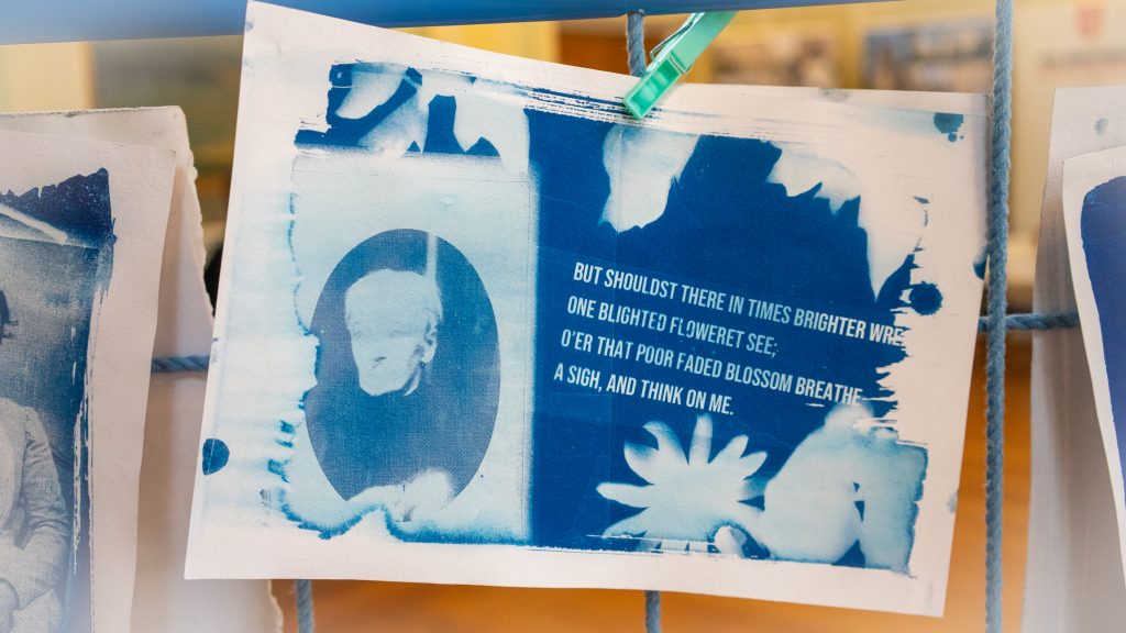 7. Nobody Knows My Name #1 - Cyanotype prints (detail).