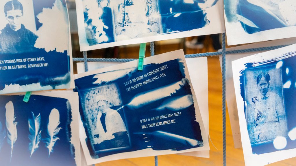 7. Nobody Knows My Name #1 - Cyanotype prints (detail).