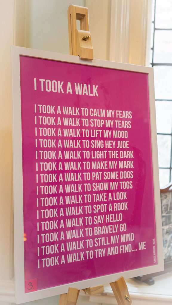 3. Took A Walk - Poem, printed and audio/visual clip.