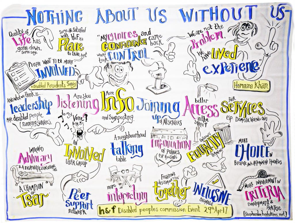 Hammersmith and Fulham Disabled Peoples Commission Stephen Lee Hodgkins